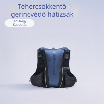 Nylon hidratáló mellény kültéri futáshoz és túrázáshoz – lélegző, vízálló, ultrakönnyű, gerinckáros védelem, száraz–nedves szétválasztás