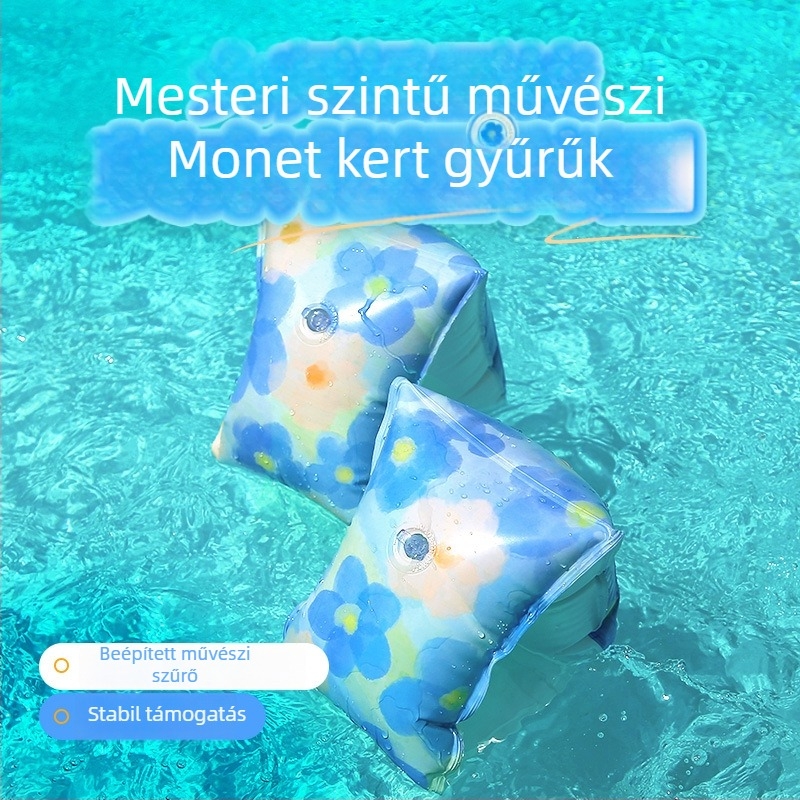 Gyermekeknek készült úszógumi hónalj-dizájnnal, vastagabb környezetbarát PVC, mintás