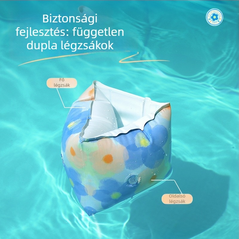 Gyermekeknek készült úszógumi hónalj-dizájnnal, vastagabb környezetbarát PVC, mintás