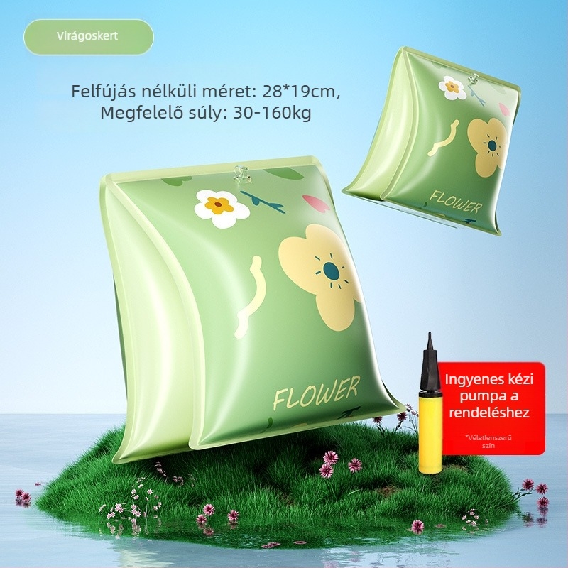 Gyermekeknek készült úszógumi hónalj-dizájnnal, vastagabb környezetbarát PVC, mintás