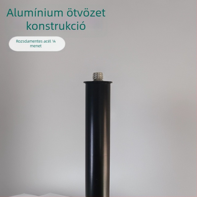 Kemping sátorhoz használható teleszkópos alumínium ötvözetből készült selfie állvány, 2–5 részes állítható, logó nyomtatás elérhető