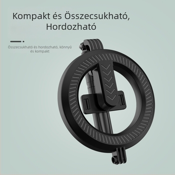P20D rozsdamentes acél LED gyűrű lámpa Bluetooth-selfie stick – univerzális állvány, licencelt magáncímke, testreszabás támogatott