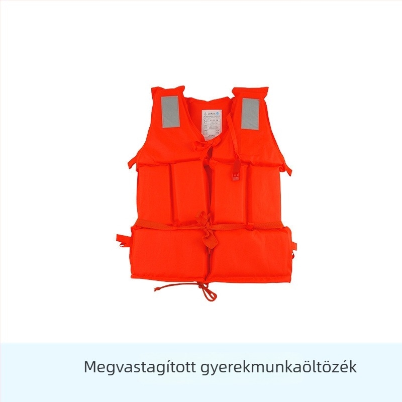 Életmentő mellény felnőtteknek és gyerekeknek, professzionális, hordozható, horgászathoz, hajózásra és snorkelzésre tervezett, vastagított Oxford anyagból.