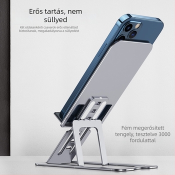 Asztali állvány tabletekhez és telefonokhoz • Anyag: alumínium ötvözet • Modell: Mobile phone notebook • Márka: Qiao Du • Testreszabás támogatott