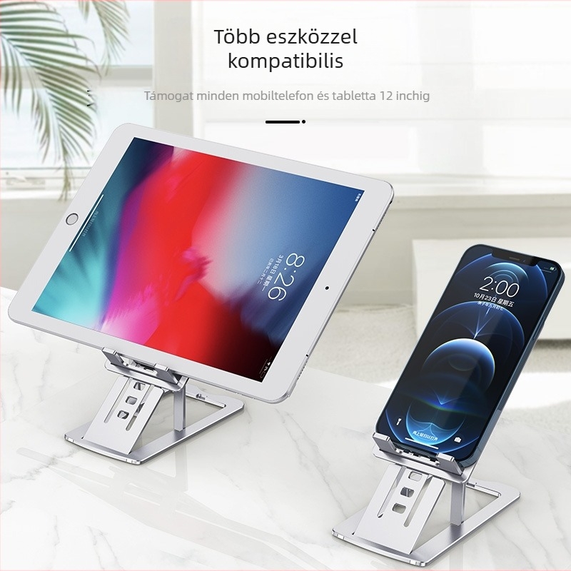Asztali állvány tabletekhez és telefonokhoz • Anyag: alumínium ötvözet • Modell: Mobile phone notebook • Márka: Qiao Du • Testreszabás támogatott