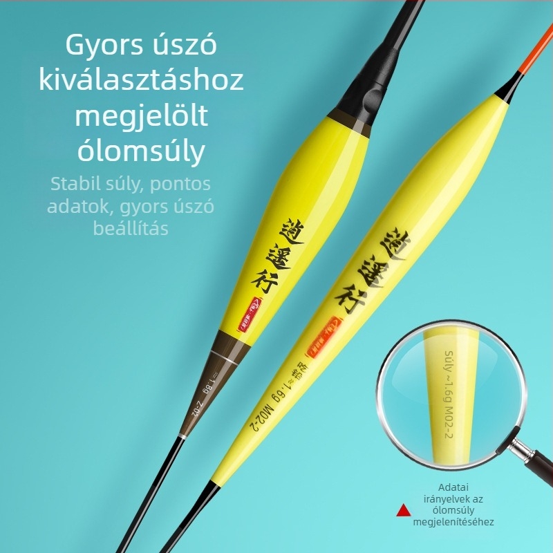 Pontyozó úszókészlet — magas érzékenységű függőleges úszók, kompozit anyag, teljes készlet, Giant Fin King