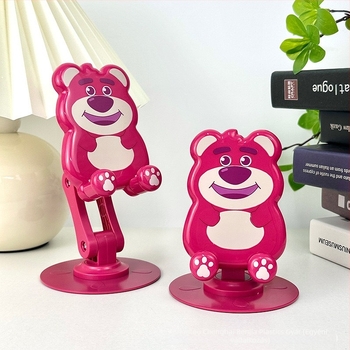 Asztali tabletállvány, műanyagból, rajzfilmszerű stílusban, testreszabás támogatással