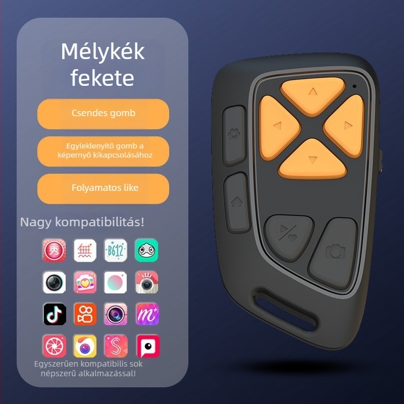 Bluetoothos selfie bot telefonhoz, újratölthető P4 Douyin távirányítóval, univerzális TikTok/Kuaishou videókhoz, műanyag test, 45 g