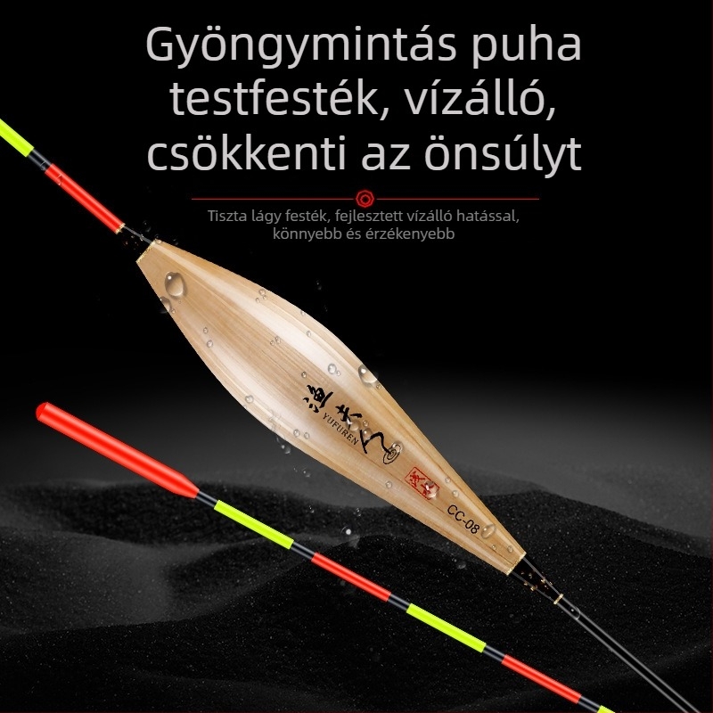  Nádból készült horgászúszó, függőleges sodrású, sekélyvízhez és jég alatti horgászathoz