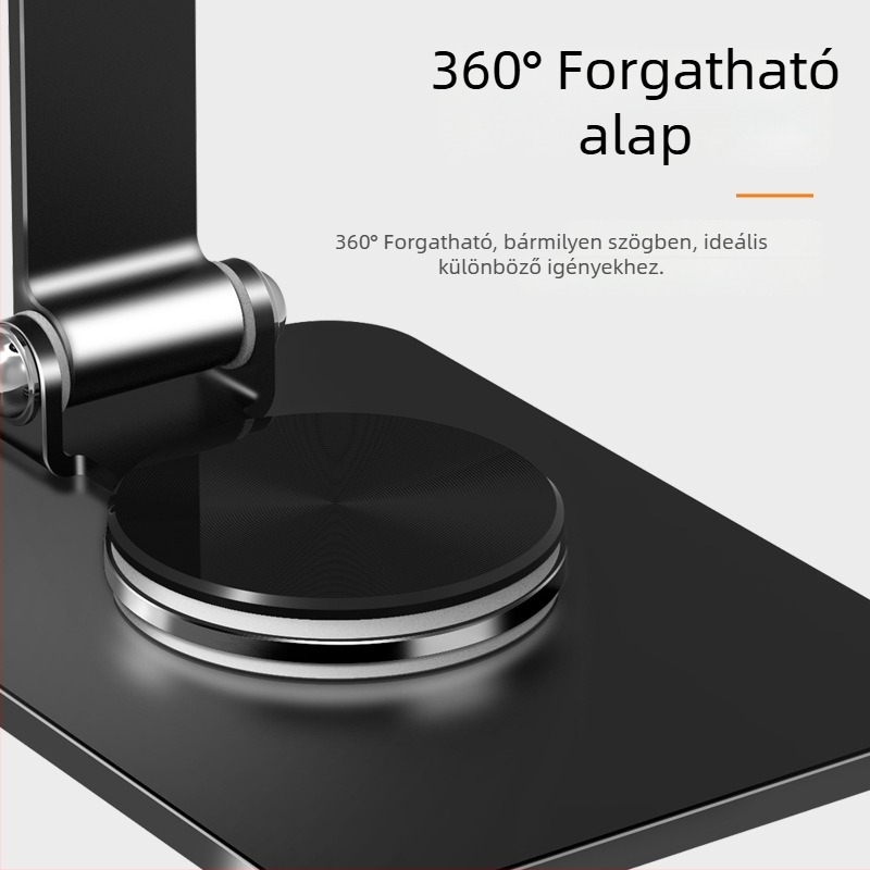Asztali telefon-tartó remegés elleni stabilizációval, ötvözetből készült, testreszabható logó