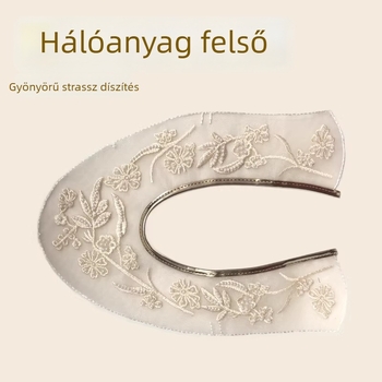 Félkész hálós felső rész papucsokhoz és szandálokhoz – Anyag: háló, Alkalmas nyárra, tavasszra és őszre, Stílus: városi kényelmes megjelenés