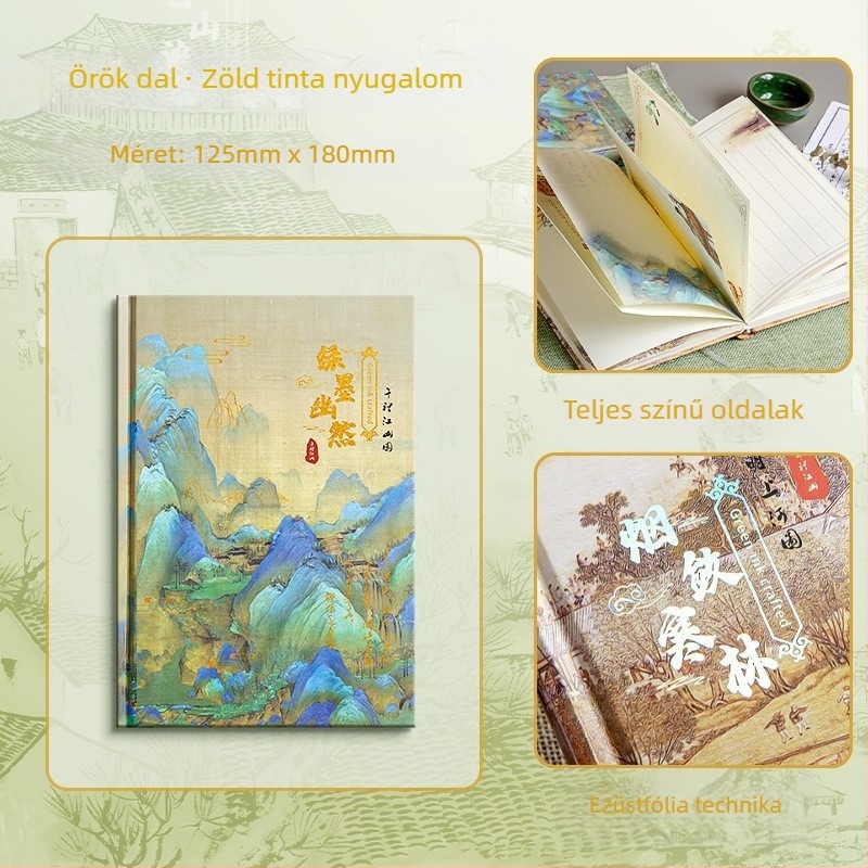 Thinking kézzel vezetett napló - ragasztott kötés, 80 gsm papír, 100–200 oldal, rajzolt, aranyos stílus