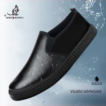 Férfi slip-on cipő konyhai célra: vízálló és olajálló, felső rész műbőr, puha talp