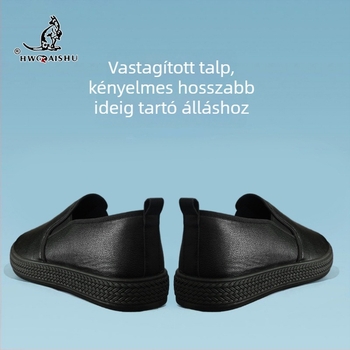 Férfi slip-on cipő konyhai célra: vízálló és olajálló, felső rész műbőr, puha talp