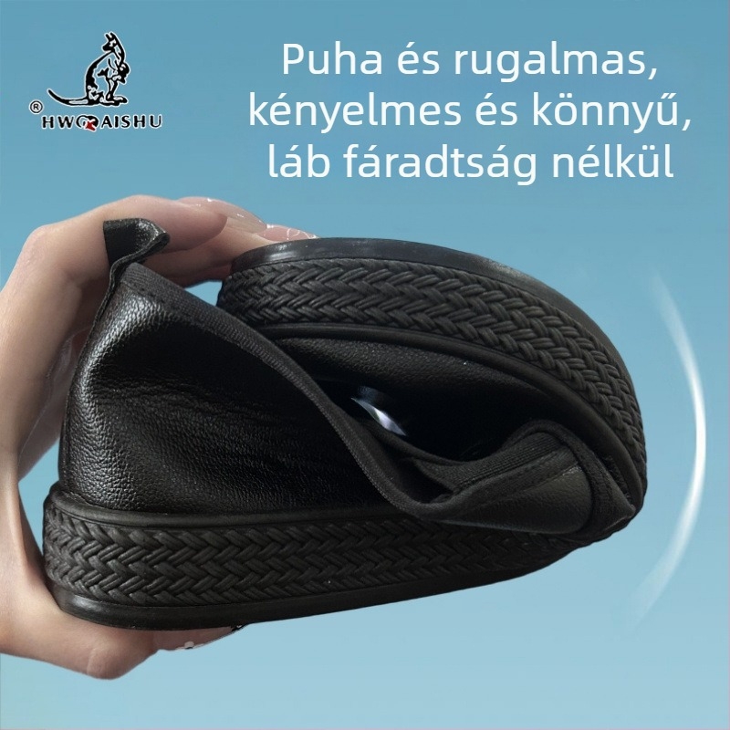 Férfi slip-on cipő konyhai célra: vízálló és olajálló, felső rész műbőr, puha talp