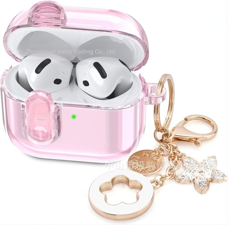 AirPods 4 Pro TPU tok – átlátszó egyszínű puha burkolat
