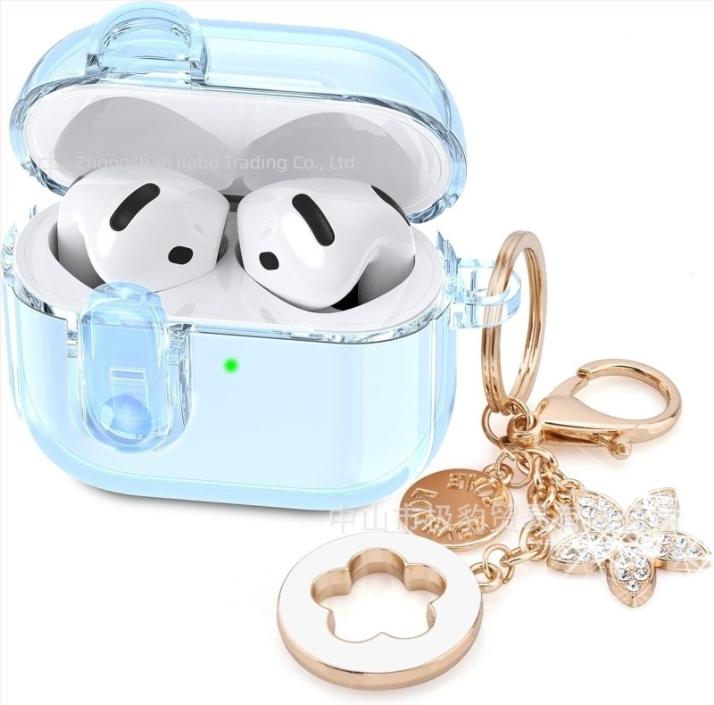 AirPods 4 Pro TPU tok – átlátszó egyszínű puha burkolat