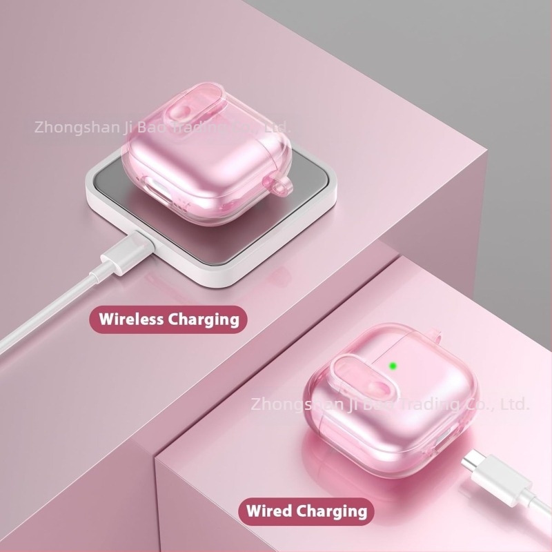 AirPods 4 Pro TPU tok – átlátszó egyszínű puha burkolat