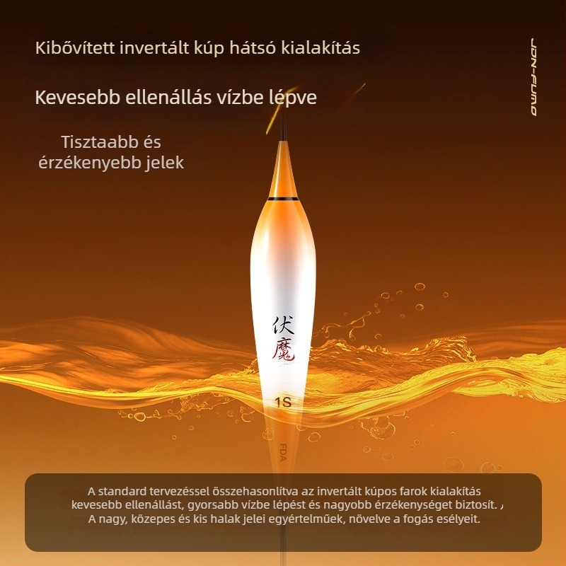 Jia diao ni márkájú vertikális sodrású horgászúszó, műanyag kivitel, úszó és bója