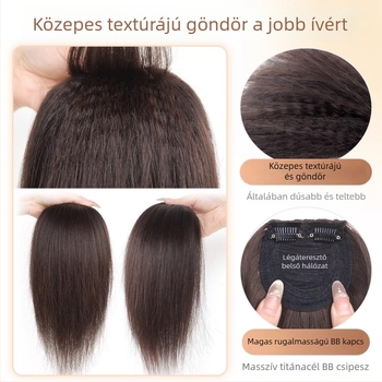 Magas minőségű, texturált hajpótló darab a volumos megjelenésért, láthatatlan él a kifinomult stílusért
