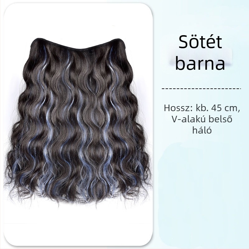 Paróka, egy darabos kivitel, hangerőnövelő, hullámos haj, hőálló rostok