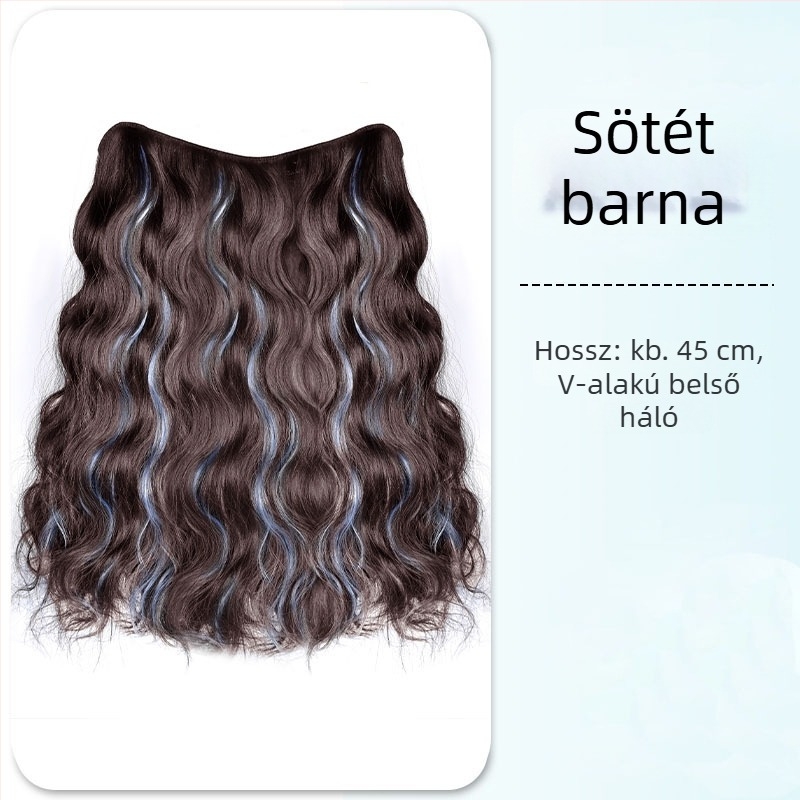 Paróka, egy darabos kivitel, hangerőnövelő, hullámos haj, hőálló rostok