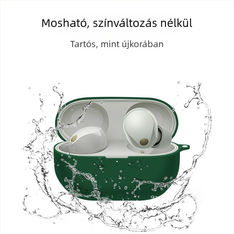 Sony WF-1000XM5-höz készült szilikon védőtok, átlátszó, karikatúra dizájnnal és hőtranszfer nyomással