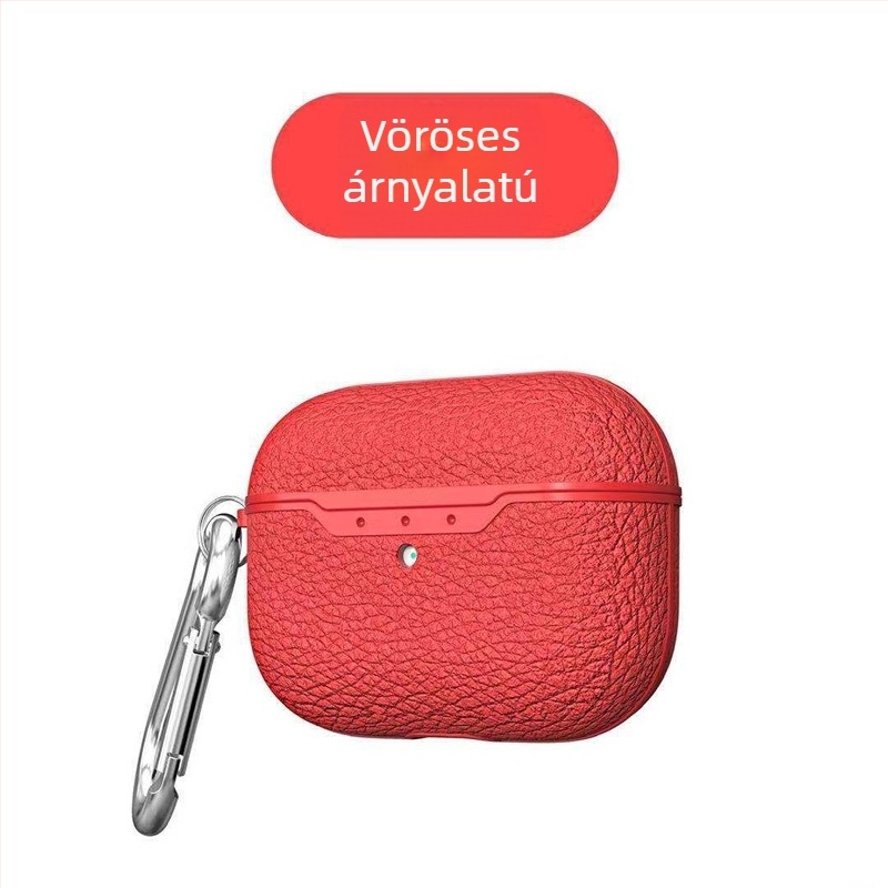 Lychee mintájú tok AirPods Pro 2/3 és AirPods 4-hez, TPU, injekciós öntés, hordozható és univerzális