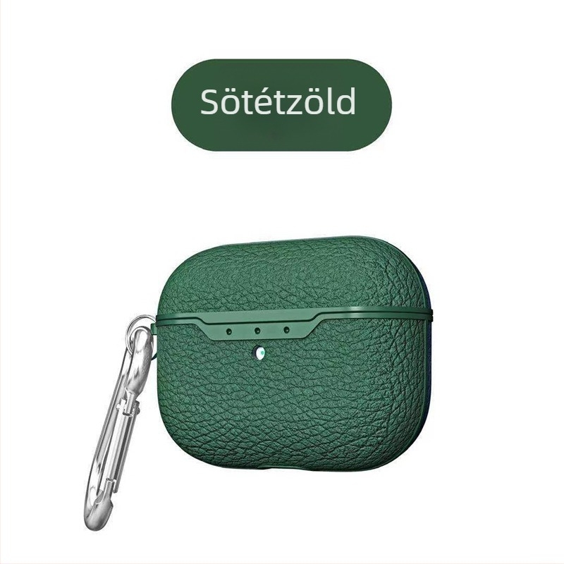 Lychee mintájú tok AirPods Pro 2/3 és AirPods 4-hez, TPU, injekciós öntés, hordozható és univerzális