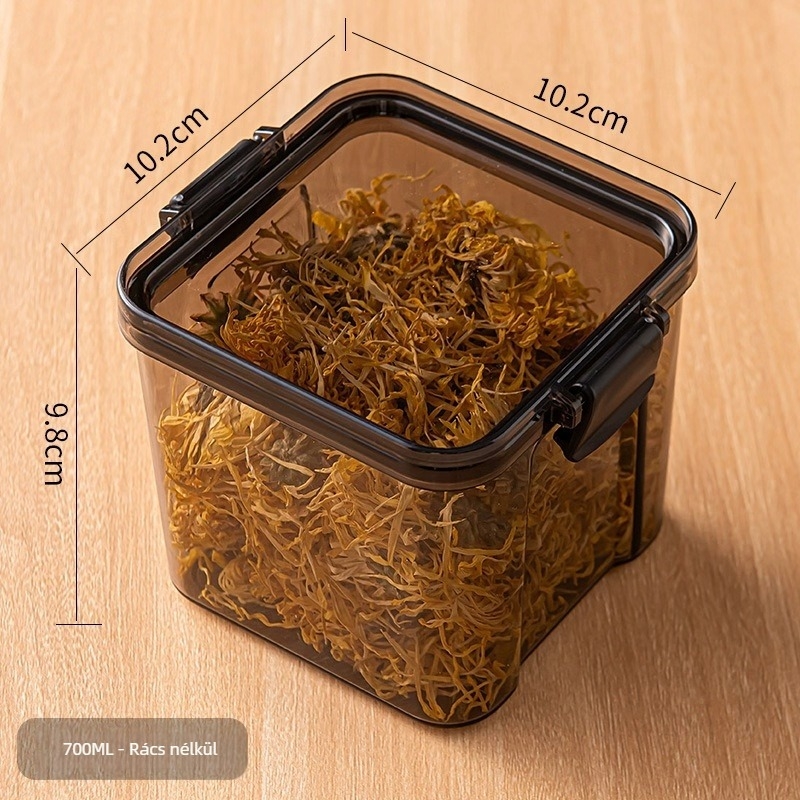 Élelmiszer-tároló doboz — Műanyag, 800–1000 ml, Téglalap alakú, Modern minimalist stílus, Eredet: Kontinentális Kína