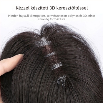 Nőknek szóló hajdarab, Butterfly Swiss Net modell, valódi emberi haj, kézi és gépi szövés, egyenes stílus