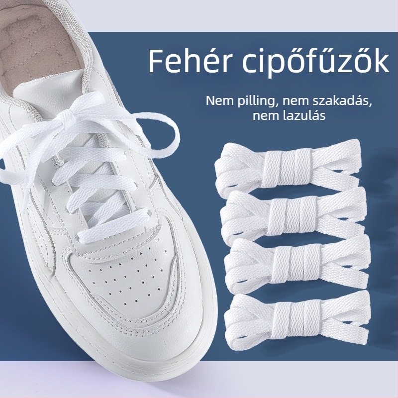 Air Force One cipőfűzők, vászon, uniszex, 100 mm hosszú