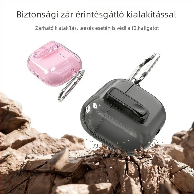 Átlátszó védőtok AirPods 4. generációhoz, AirPods Pro 3. generációhoz és AirPods Pro 2. generációhoz