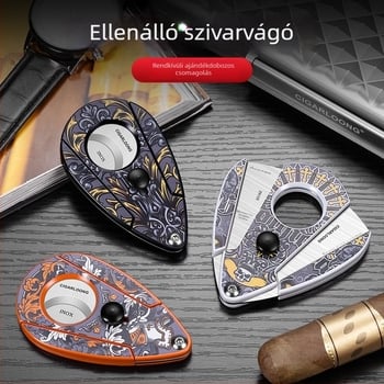 Fan Sheng rozsdamentes acél szivarvágó – éles penge, sima vágás, egyszerű, hordozható kialakítás