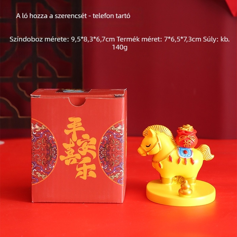 Mobiltelefon-tartó asztali dísz, műgyantából, új kínai stílusú irodai dekoráció