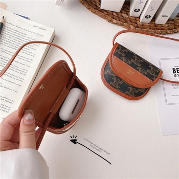 AirPods 3. generációs védőtok keresztpánttal, plüss anyagból, hordozható kivitel