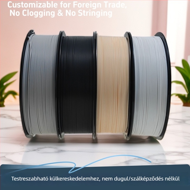 PLA+ 3D nyomtató filament – Nagy sebességű nyomtatás, Magas kopásállóság, Pontosság 0,02 mm, Bambusz bővíthető alkotás