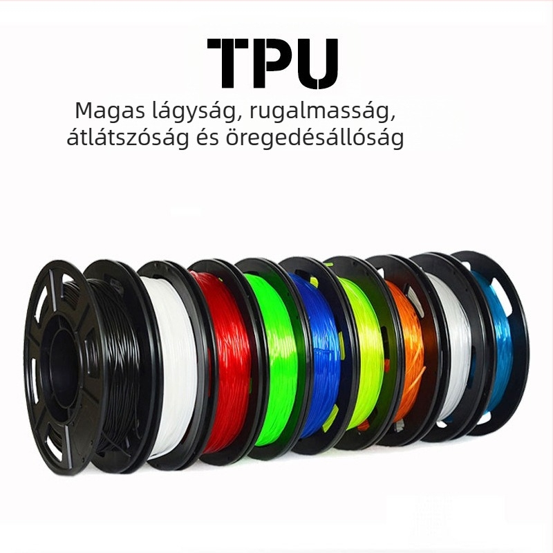 TPU 3D nyomtatáshoz használható fogyóanyagok, kör alakú keresztmetszet