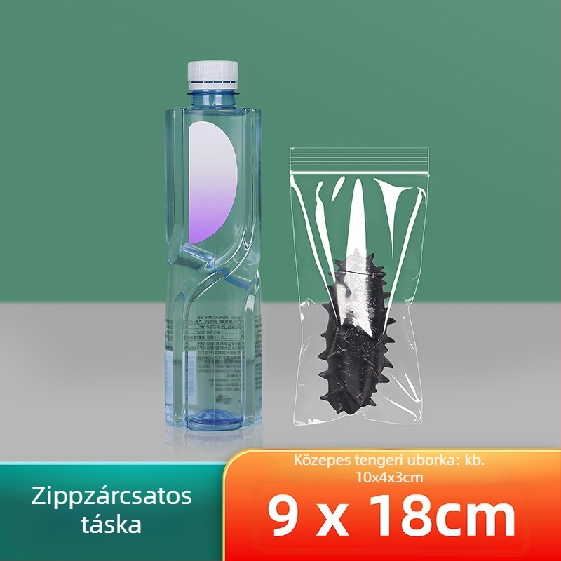 Önzáró, átlátszó élelmiszer-csomagoló zacskó, márka Cnon/xizhilong; Anyag: Új anyag; Használat: Élelmiszer-cogpackolás; Záródás hossza: 0,5–2 cm