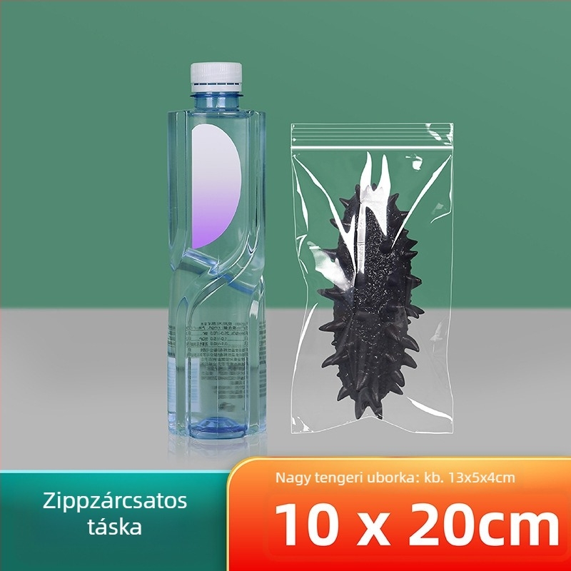 Önzáró, átlátszó élelmiszer-csomagoló zacskó, márka Cnon/xizhilong; Anyag: Új anyag; Használat: Élelmiszer-cogpackolás; Záródás hossza: 0,5–2 cm