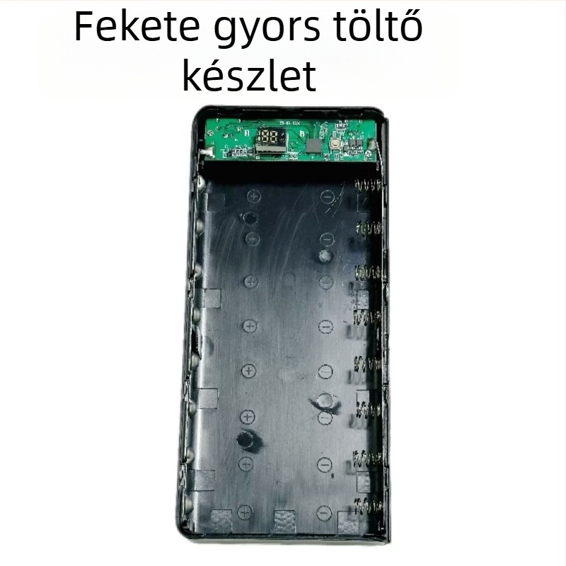 Szerelés nélküli 8‑cellás 18650 akkumulátor-tok DIY powerbank tok kétirányú gyorstöltéssel