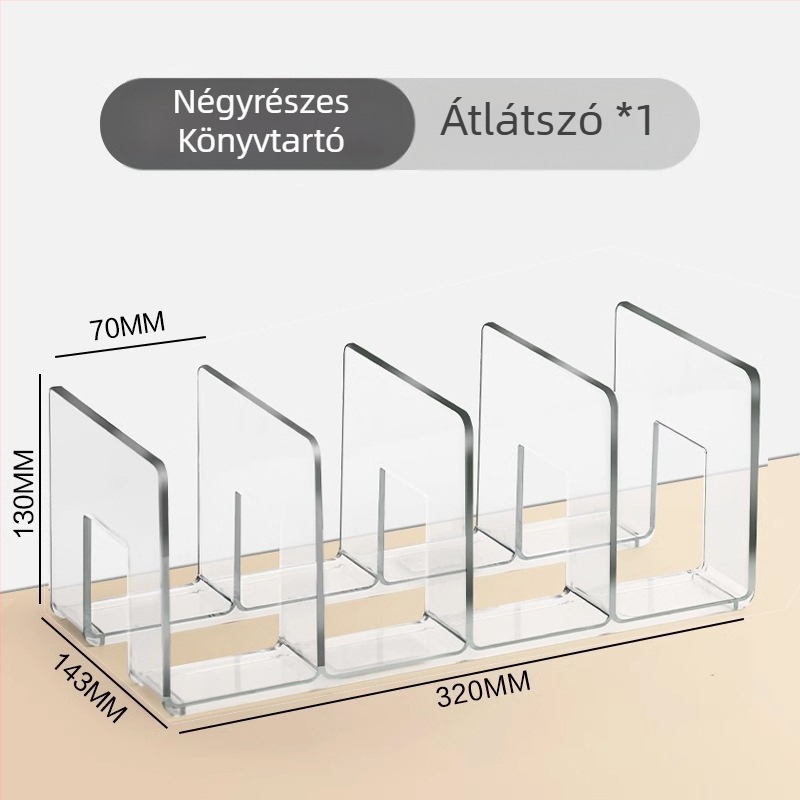 Fali konyhai polc, összecsukható műanyag tároló termosz poharakhoz, szerelés nélkül