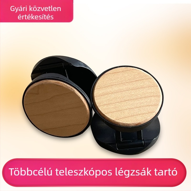 Fa gyűrűtartó, univerzális használathoz, teleszkópos összecsukható kialakítás, Modell 990, testreszabható