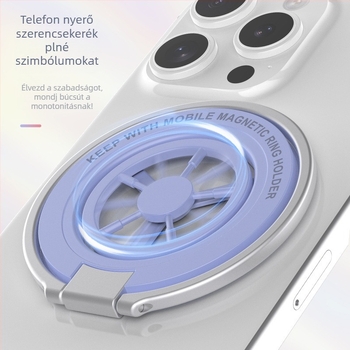 Kétoldalas mágneses telefon-tartó, összecsukható asztali tartó, ötvözet, univerzális, testreszabható