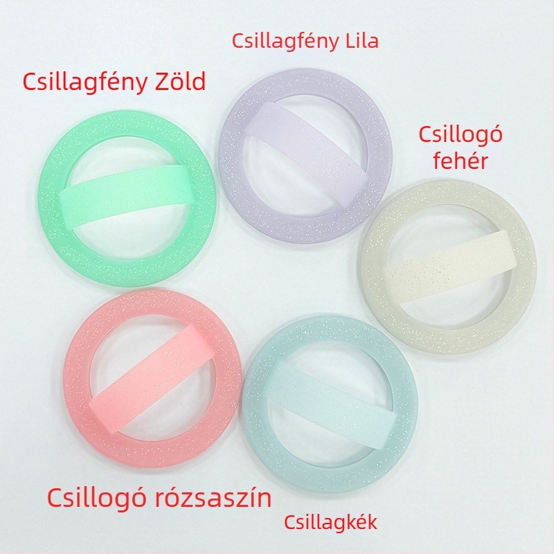 Mágneses Telefon Gyűrűtartó Szilikonból, Univerzális, Testreszabható