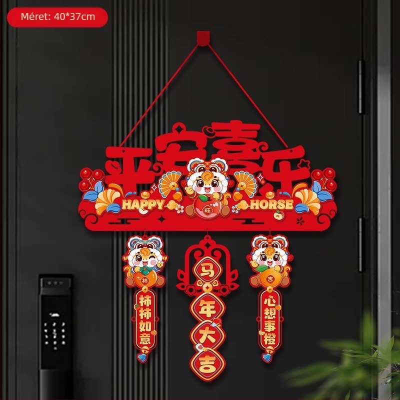 Filcből készült Ló éve medál karikatúra mintával a Tavaszi Fesztiválhoz – Ajándékba kész