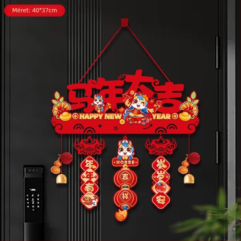 Filcből készült Ló éve medál karikatúra mintával a Tavaszi Fesztiválhoz – Ajándékba kész