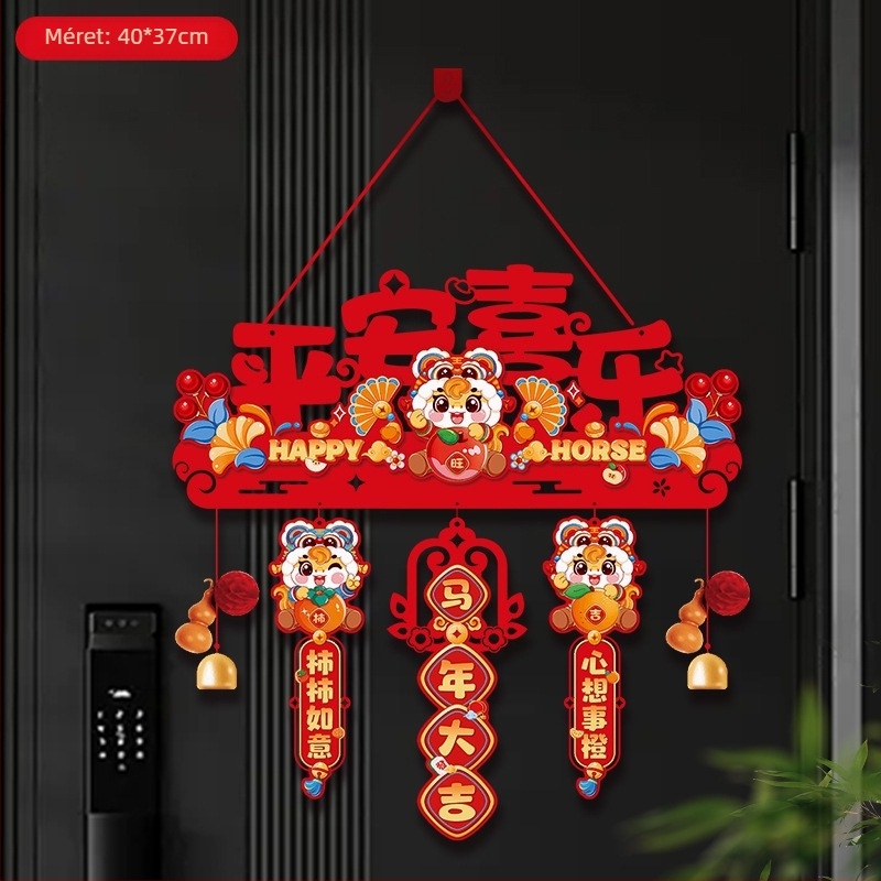 Filcből készült Ló éve medál karikatúra mintával a Tavaszi Fesztiválhoz – Ajándékba kész