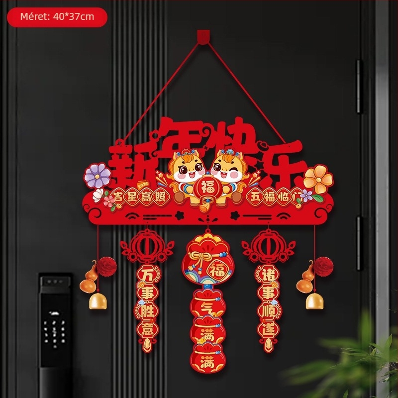 Filcből készült Ló éve medál karikatúra mintával a Tavaszi Fesztiválhoz – Ajándékba kész