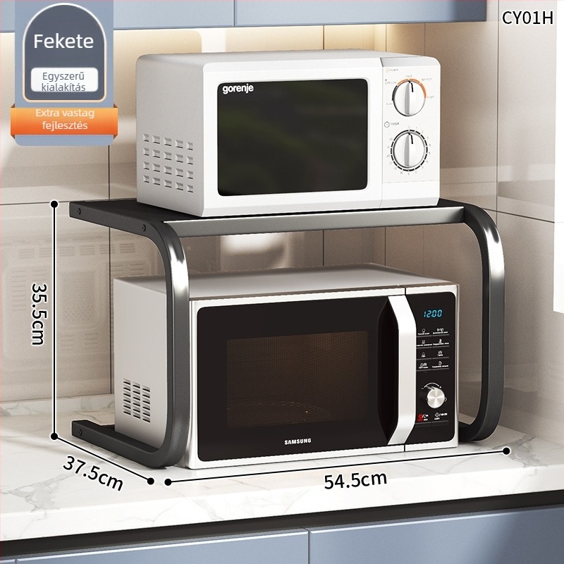 Kihúzható konyhai tároló polc, dupla réteg, fém, CY11 modell, modern egyszerű stílus, rajzok szerint testreszabható